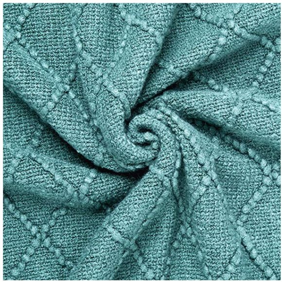 Textured Knit Throw Blanket - Picture 3 of 5